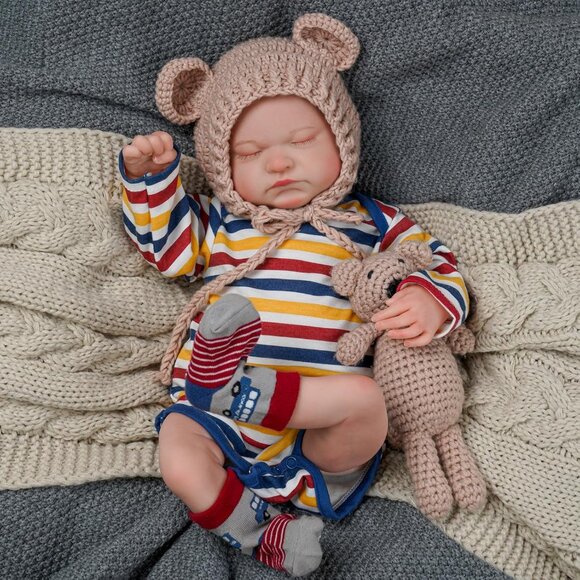 🆕20inch Soft Cloth Body Newborn Baby Poseable Limbs Lovella Doll  Reborn Baby - Picture 5 of 6